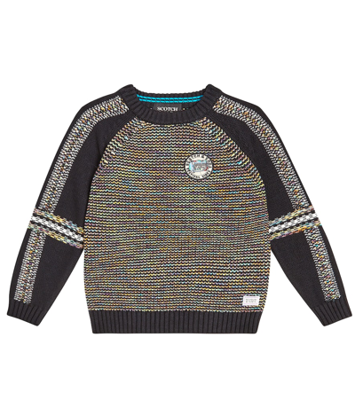 Scotch & Soda Kids' Cotton Sweater In Multicoloured