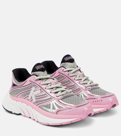 Kenzo Tech Runner Sneakers In Pink