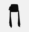 Magda Butrym Floral-applique Mini Skirt In Black