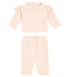 Il Gufo Baby Set Aus Top Und Leggings In Pink