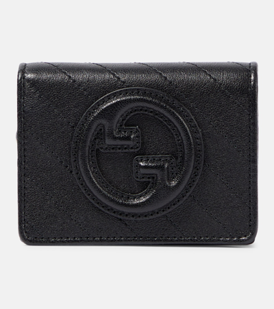 Gucci Blondie Leather Card Case In Black