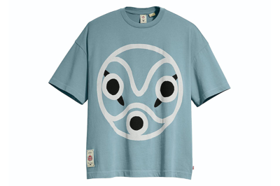 Pre-owned Levi's Levis X Princess Mononoke San's Mask T-shirt Indigo