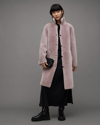 Allsaints Serra 2-in-1 Reversible Shearling Coat In Pink