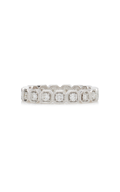 Sethi Couture The Eva 18k White Gold Diamond Ring