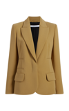 Another Tomorrow Doppio Stretch-wool Jacket In Gold