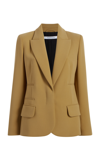 Another Tomorrow Doppio Stretch-wool Jacket In Hazelnut