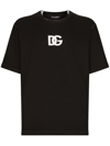 Dolce & Gabbana Logo-print Short-sleeve T-shirt In Black