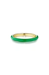 HOUSE OF FROSTED ENAMEL STACKABLE RING