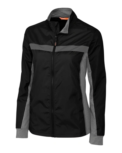 Cutter & Buck Navigate Softshell Womens Full Zip Jacket In Black