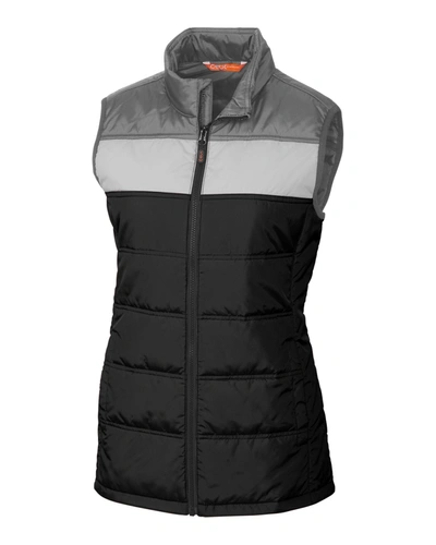 Cutter & Buck Cbuk Ladies' Thaw Insulated Packable Vest In Black