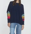 Label+thread Retro Sweatshirt In Navy Surf Multi In Multi