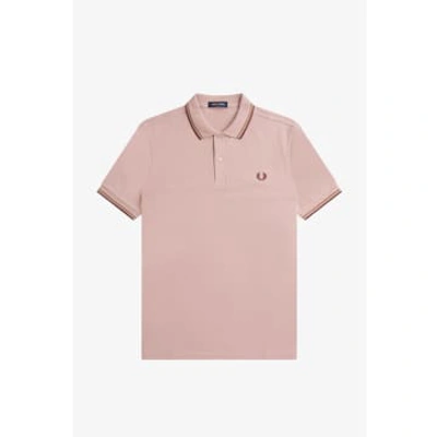 Fred Perry Dusty Rose Pink Twin Tipped Mens Polo Shirt