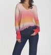 Label+thread Bali Sunset Top In Pink Ombre In Multi