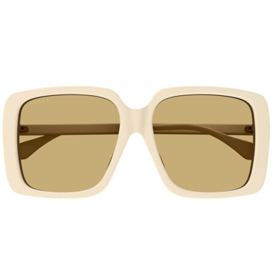 Gucci Eyewear Square Frame Sunglasses In Crl