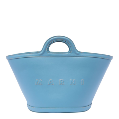 Marni Tropicalia Large Top Handle Bag In Blue