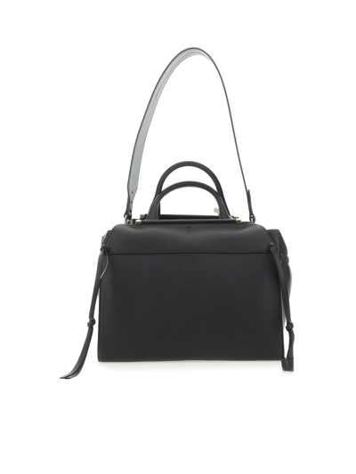 Chloé Steph Grained Leather Tote Bag In 001 Black