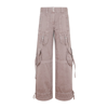 Acne Studios Pink Raw Edge Cargo Pants In Nude &amp; Neutrals
