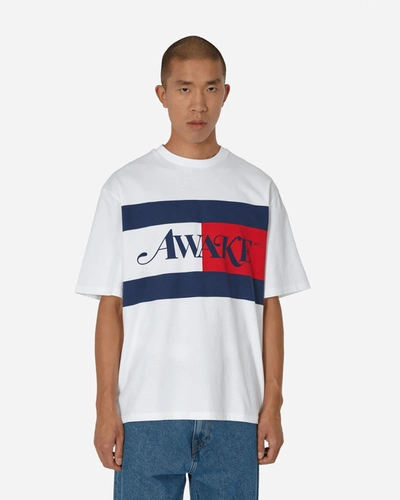 Tommy Jeans Awake Ny Flag T-shirt In White