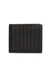 Bottega Veneta Card Holder With Money Clip In Black