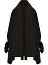 Dolce & Gabbana Offener Oversized-mantel In Black