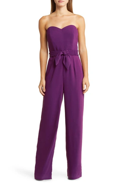 Lilly Pulitzer Rosalie Strapless Jumpsuit In Amarena Cherry