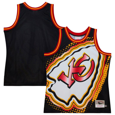 Mitchell & Ness Men's  Black Kansas City Chiefs Big Face 7.0 Fashion Tank Top