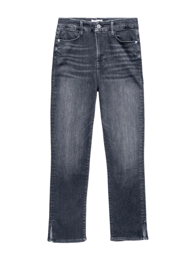Frame Le Super High Straight-leg Jeans In Blue
