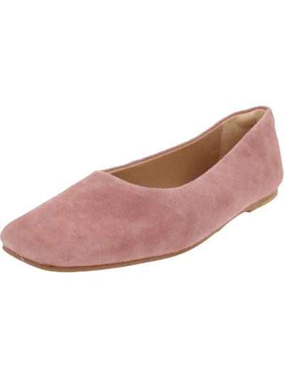 Clarks Pure Ballet 2 Womens Suede Slip On Ballet Flats In Pink