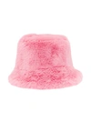 Apparis Tatum Faux-fur Bucket Hat In Lolly Pink