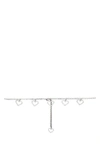 Alessandra Rich Embellished Metal Belt In Silver