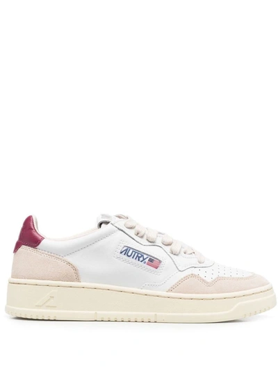 Autry Low Sneakers In Bianco