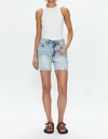 PISTOLA DEVIN HIGH RISE MOM CUT OFF - ST TROPEZ IN BLUE