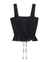 THE GREAT THE VICTORIAN CAMI TOP IN BLACK