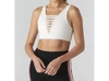 925 FIT NO STRINGS ATATCHED SPORTS BRA IN CREAM
