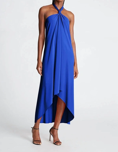 Halston Heritage Lulu Dress In Lapis In Blue