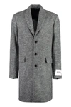 Dolce & Gabbana Men's Raffia Single Breasted Coat In Grey