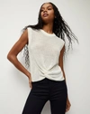 VERONICA BEARD KELLEN TWIST-FRONT SWEATER