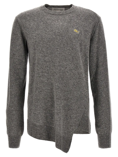 Comme Des Garçons Shirt Comme Des Garcons Shirt X Lacoste Sweater In Gray