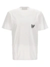 NEIL BARRETT LOGO EMBROIDERY T-SHIRT WHITE/BLACK