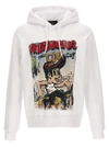 DSQUARED2 PRINTED HOODIE SWEATSHIRT WHITE