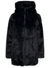 Save The Duck Bridget Reversible Faux Fur Jacket In Black