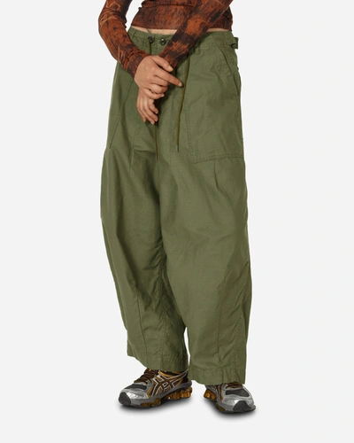 Needles H.d. Pants Fatigue Olive In Green