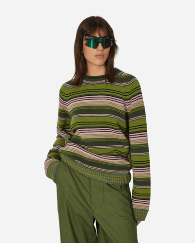 Kenzo Rue Vivienne Crewneck Sweater In Green