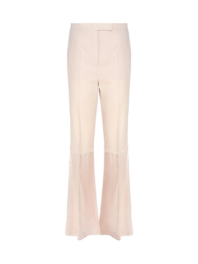 Fendi Tailored Gabardine Trousers In Beige