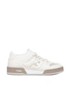 Fendi Match - White Suede Low Tops