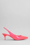 CHRISTIAN LOUBOUTIN CHRISTIAN LOUBOUTIN KATE SLING 55 PUMPS IN FUXIA LEATHER