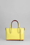 CHRISTIAN LOUBOUTIN CHRISTIAN LOUBOUTIN CABATA HAND BAG IN YELLOW PATENT LEATHER