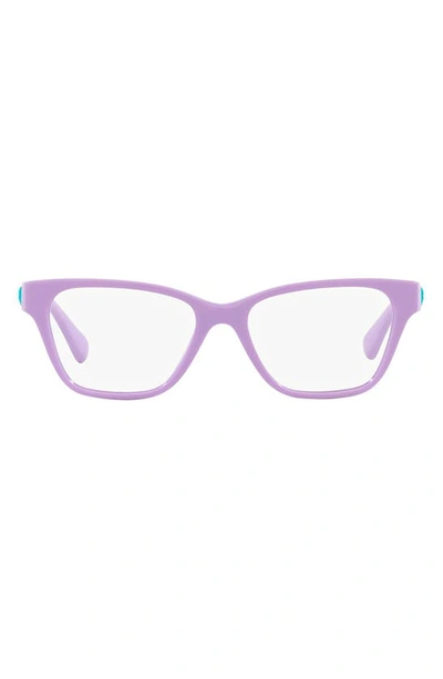 Versace 48mm Rectangular Optical Glasses In Lilac