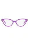 Versace 47mm Small Cat Eye Optical Glasses In Violet