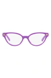 Versace Kids' 47mm Small Cat Eye Optical Glasses In Violet